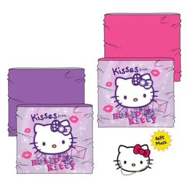 🎀 Écharpe / Snood Enfant Hello Kitty Kisses – Lot de 2