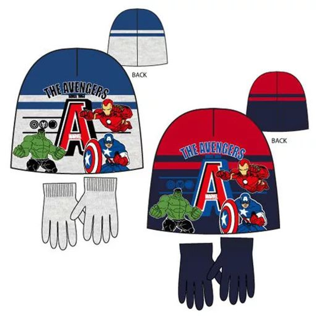 🦸♂️ Ensemble Bonnet + Gants Avengers (Lot de 2)