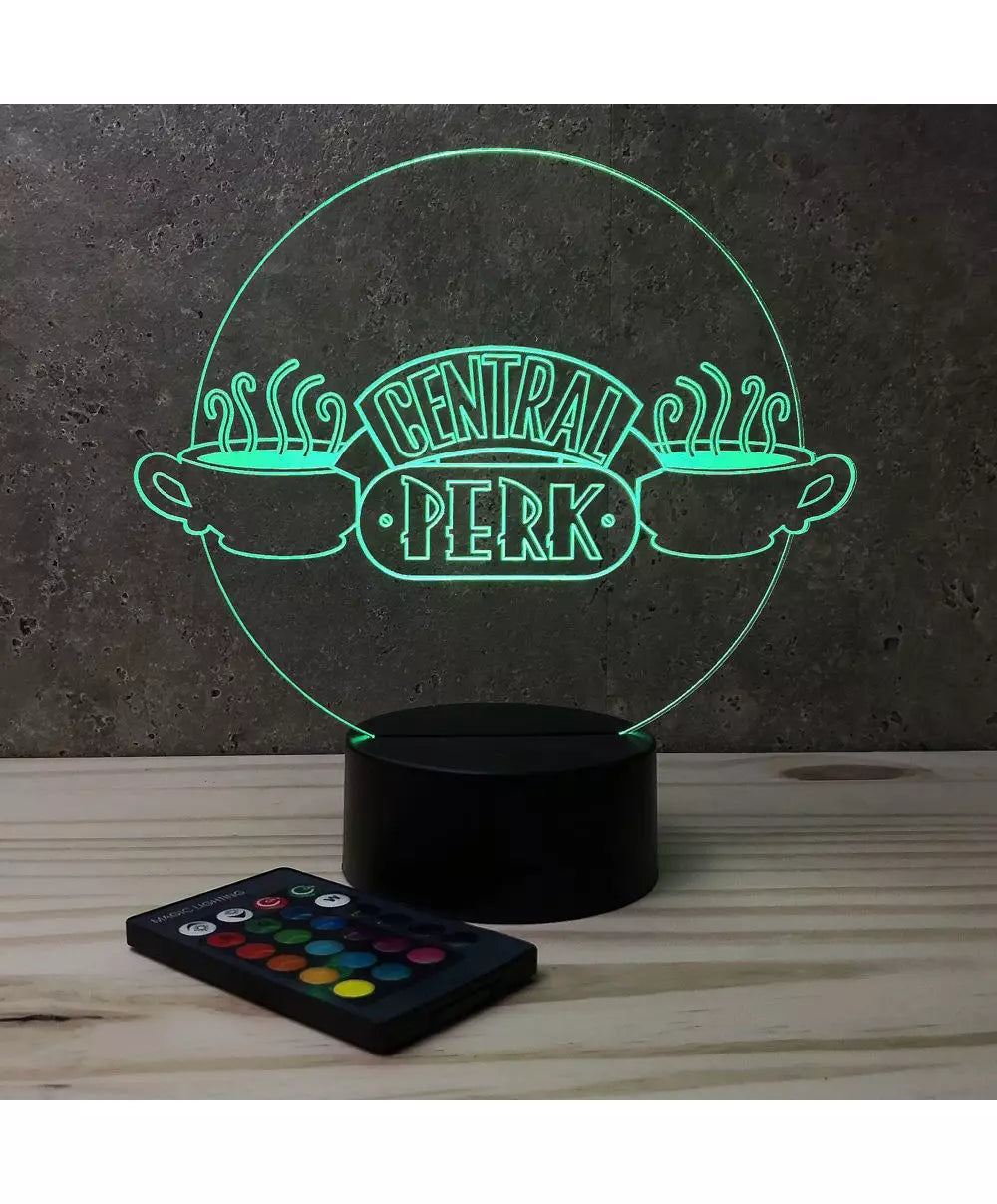 ☕✨ Lampe Illusion 3D Central Perk