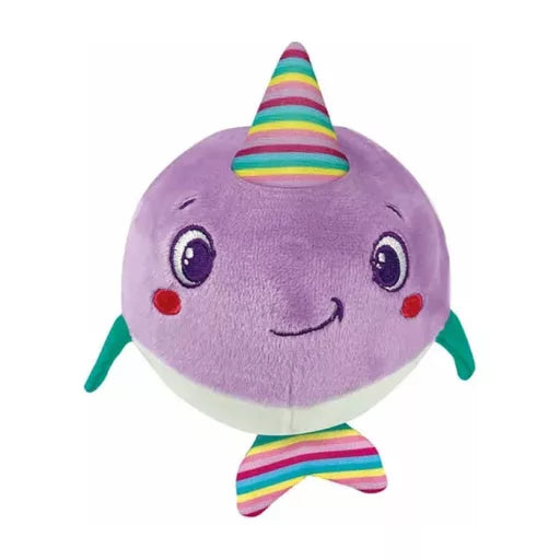 🐬 Figurine Boule en Peluche – Narval Hochet Clementoni