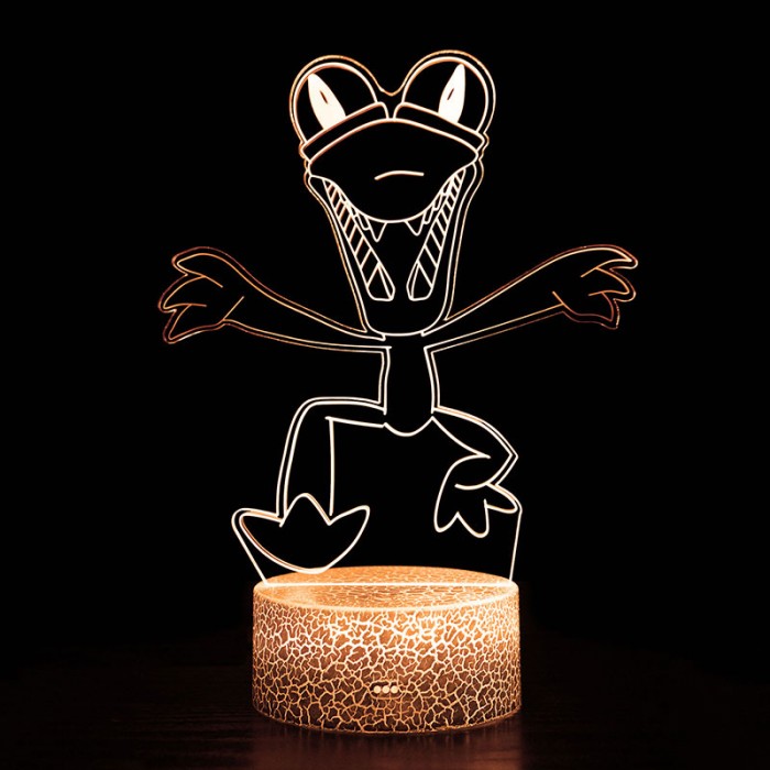 🟠💡 Lampe 3D Orange – Rainbow Friends Roblox