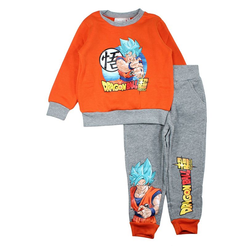 🔥🐉 Ensemble Jogging & Veste Dragon Ball Z – Garçon – 100 % Coton – 3/4/5/6/7/8 ans