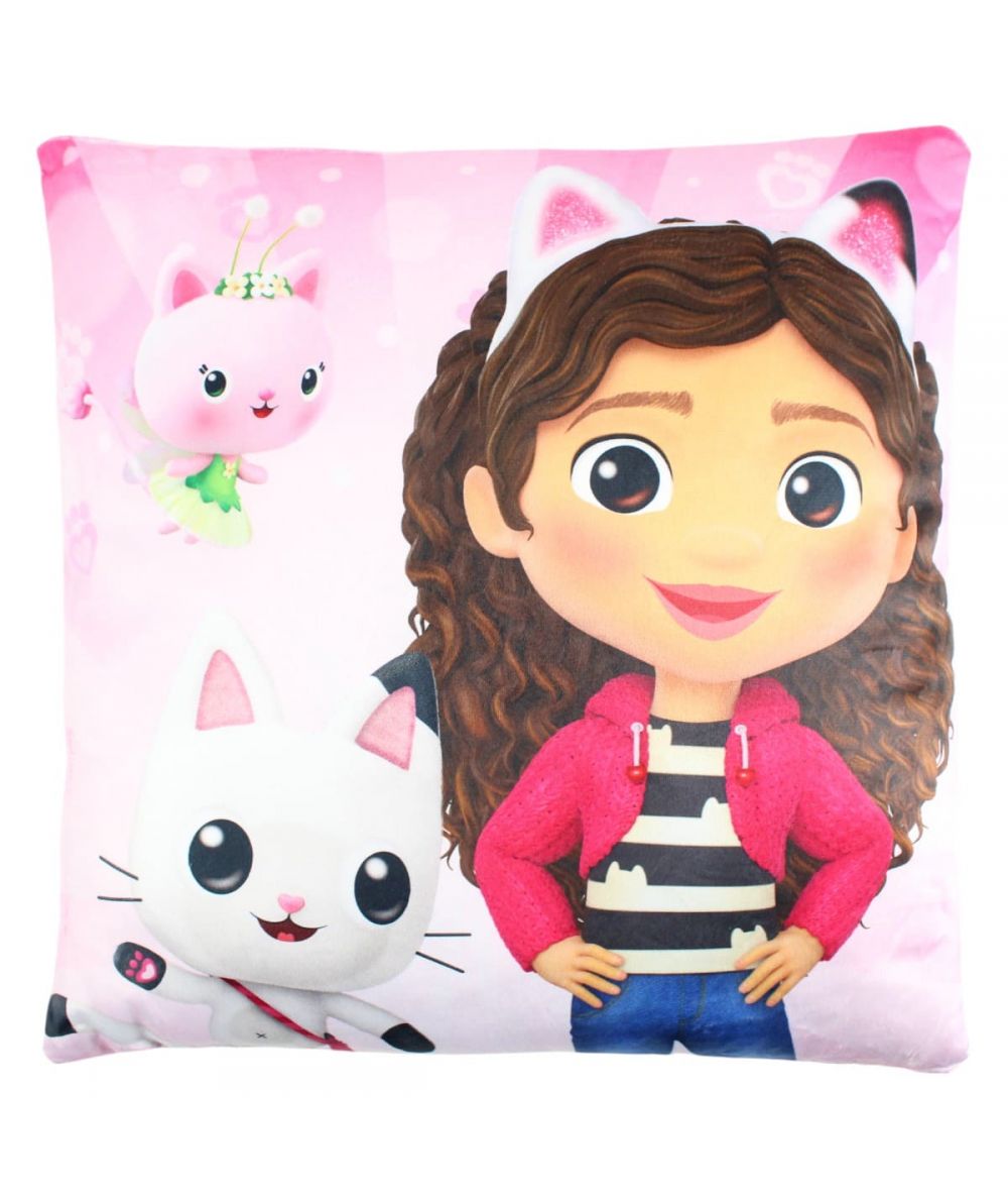 🐱🏠 Coussin Gabby’s Dollhouse – Décoratif
