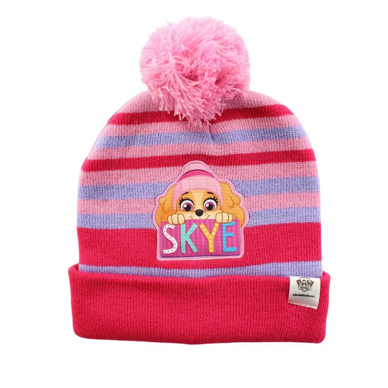 ❄️🐾🎀 Bonnet avec pompon Nickelodeon Paw Patrol Skye – 100 % Acrylique
