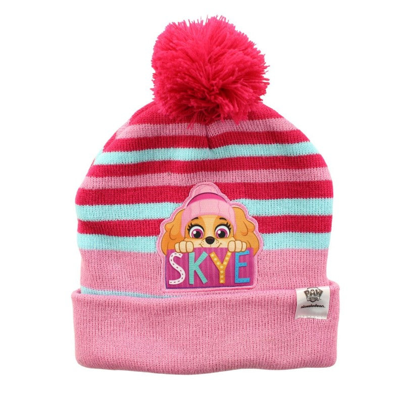 ❄️🐾🎀 Bonnet avec pompon Nickelodeon Paw Patrol Skye – 100 % Acrylique