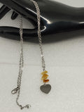 💛✨ Collier Cœur en Pierres d’Ambre
